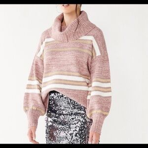 Nine West XXL Balloon Sleeve Sweater New With Tag office  gold date career cozy